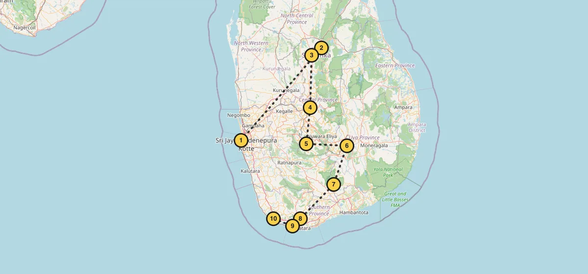 Carte du circuit